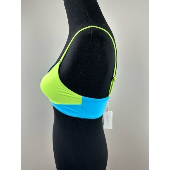 NWT L*Space COLOR BLOCK HIGH TIDE BIKINI TOP size Medium - Picture 5 of 8